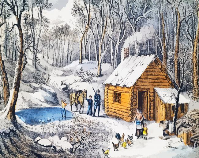 A Home In The Wilderness Painting By Numberss.png