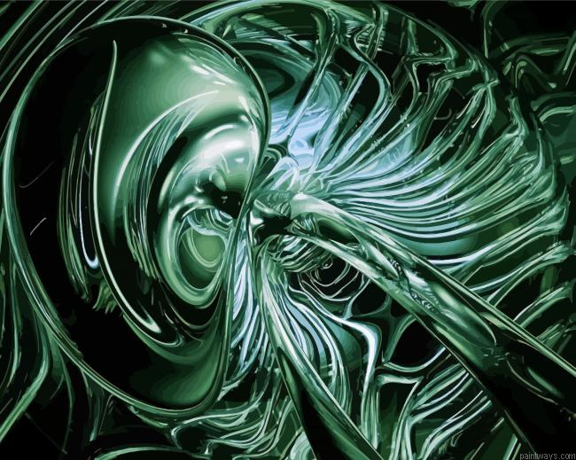 Abstract Aliens Painting By Numberss.png