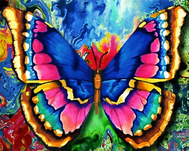Abstract Butterfly Painting By Numberss.png