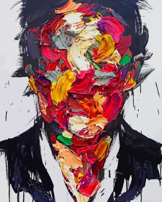 Abstract Colorful Face New Painting By Numberss.png
