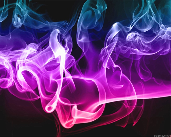 Abstract Colorful Smoke New Painting By Numberss.png