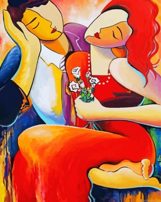 Abstract Couple Painting By Numbers.png
