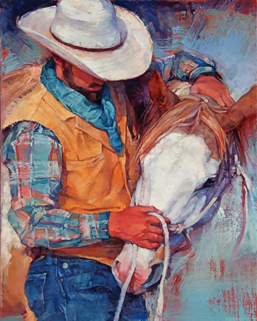 Abstract Cowboy Painting By Numbers.png