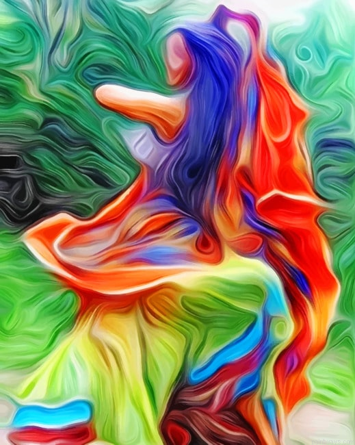 Abstract Dancer New Painting By Numberss.png
