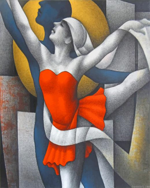 Abstract Dancer Painting By Numbers.png