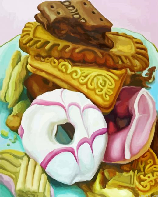 Abstract Donuts Painting By Numberss.png