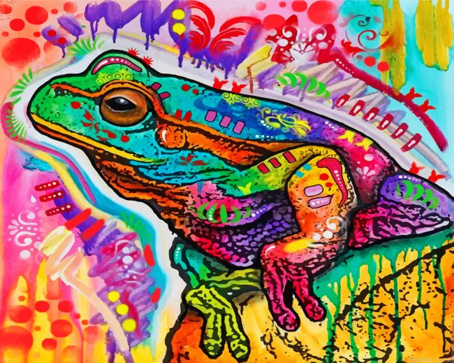 Abstract Frog Painting By Numbers.png