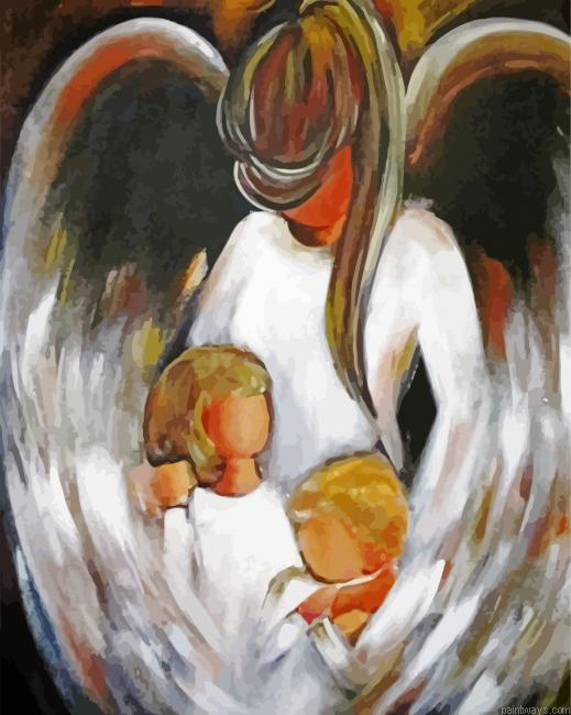 Abstract Guardian Angel Painting By Numberss.png