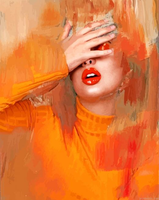 Abstract Lady Painting By Numberss.png