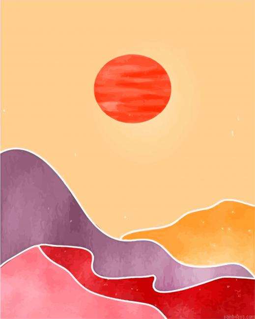 Abstract Landscape Art Painting By Numberss.png