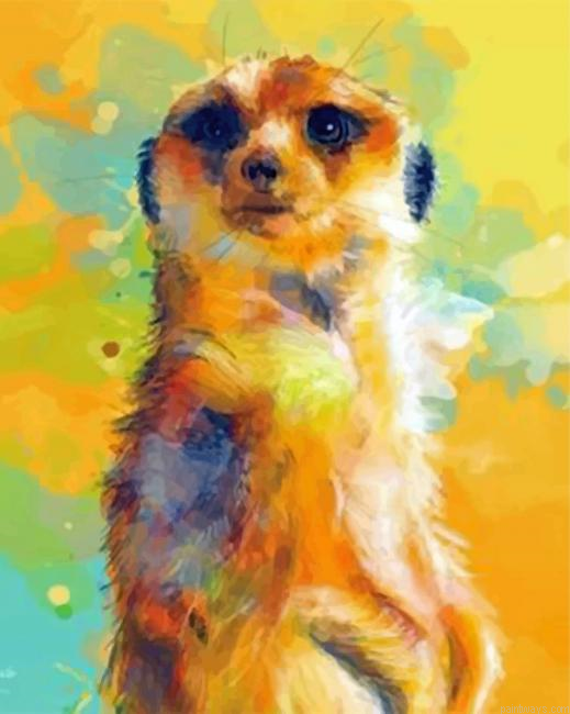 Abstract Meerkat Painting By Numberss.png