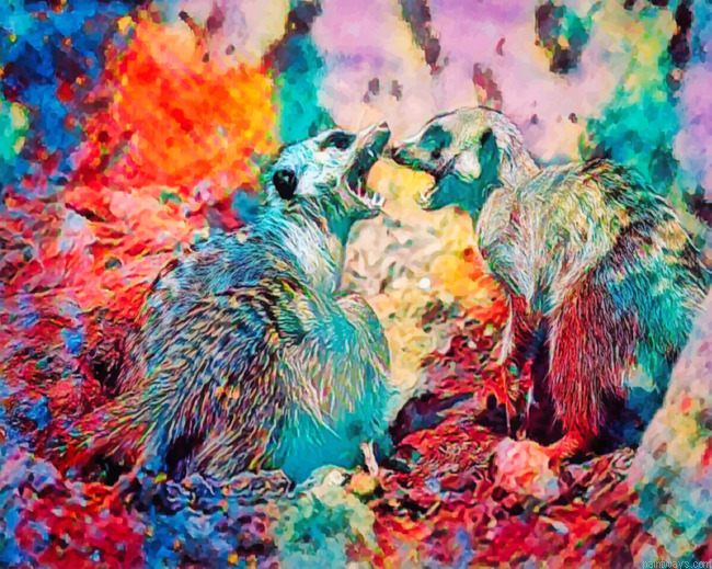 Abstract Meerkats Painting By Numberss.png
