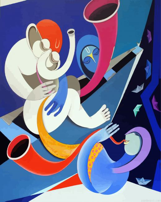 Abstract Musicians Painting By Numberss.png