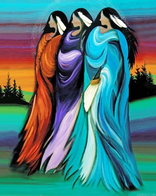 Abstract Native Ladies New Painting By Numberss.png