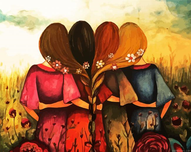Abstract Sisters Painting By Numberss.png