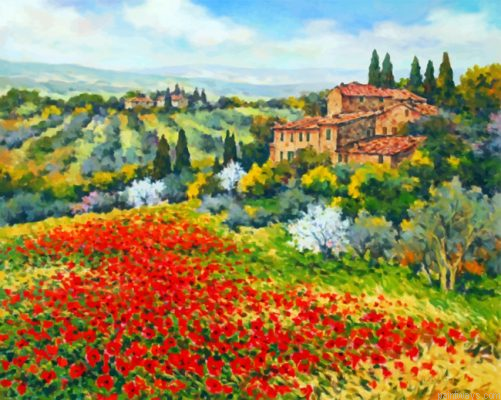Abstract Tuscan Scene Painting By Numbers.png