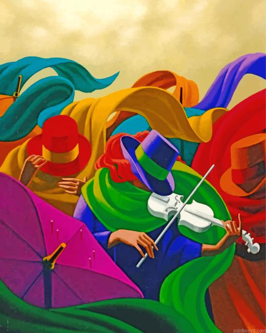 Abstract Violinists Painting By Numbers.png