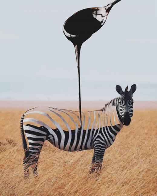 Abstract Zebra New Painting By Numberss.png