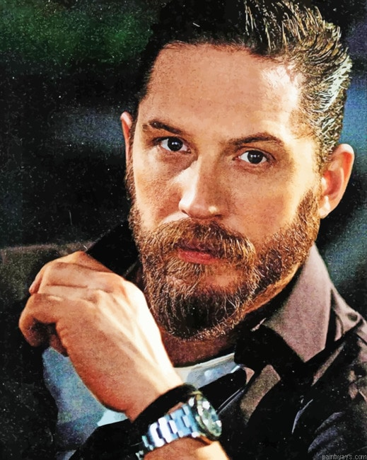 Actor Tom Hardy Painting By Numberss.png