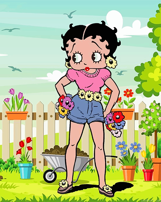 Adorable Betty Boop Painting By Numbers.png