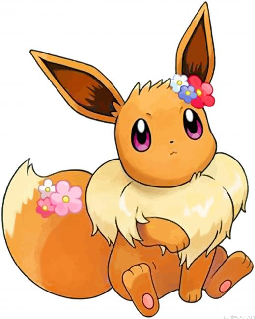 Adorable Eevee Painting By Numberss.png