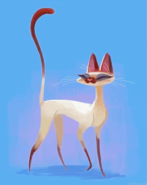 Adorable Siamese Kitty Painting By Numberss.png