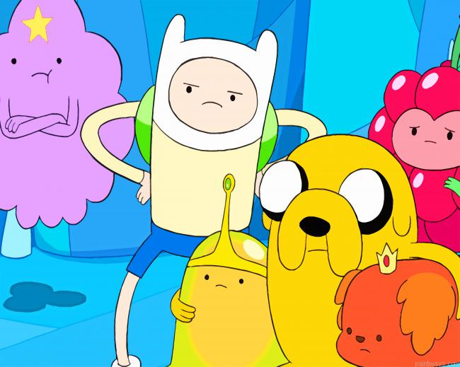 Adventure Time Cartoon New Painting By Numberss.png
