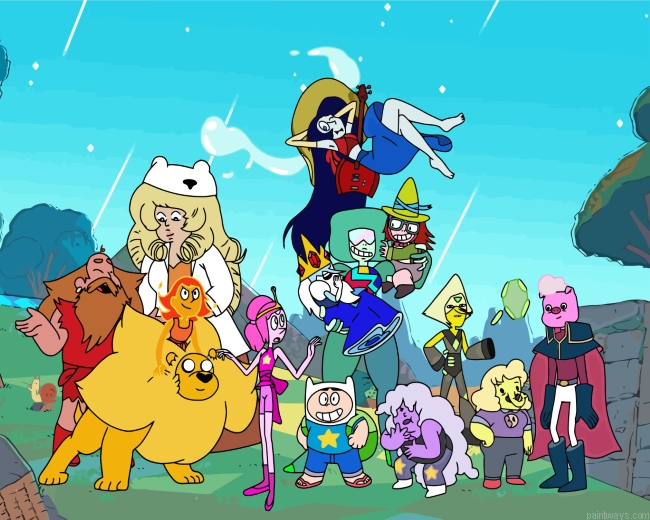 Adventure Time Characters Painting By Numbers.png
