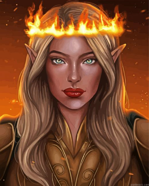 Aelin Galathynius Painting By Numberss.png