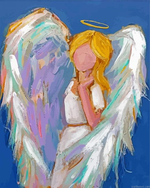 Aesthetic Abstract Guardian Angel Painting By Numberss.png