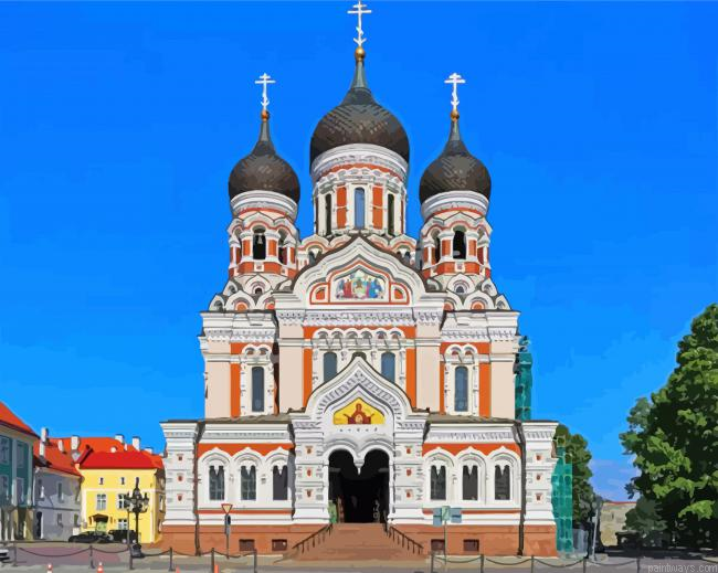 Aesthetic Alexander Nevsky Cathedral Painting By Numberss.png
