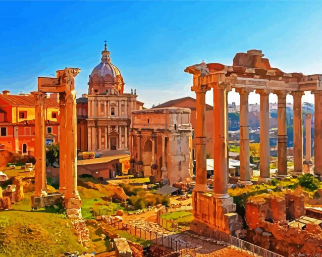 Aesthetic Ancient Ruins Painting By Numberss.png