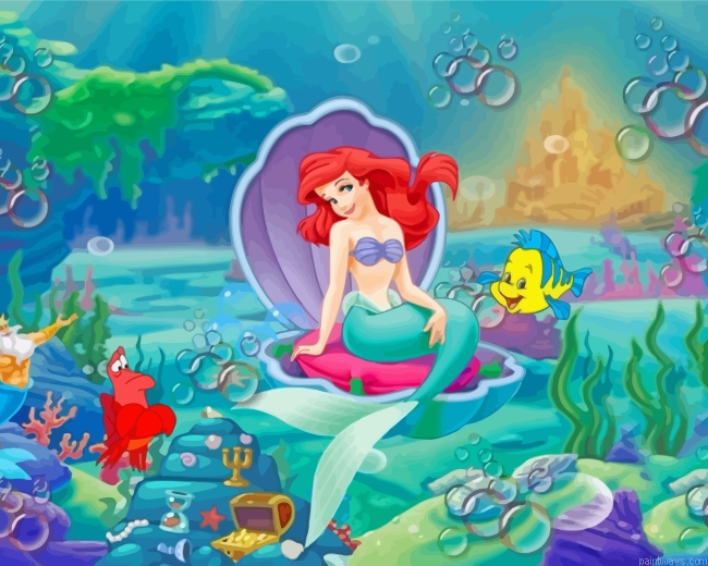 Aesthetic Ariel Painting By Numberss.png
