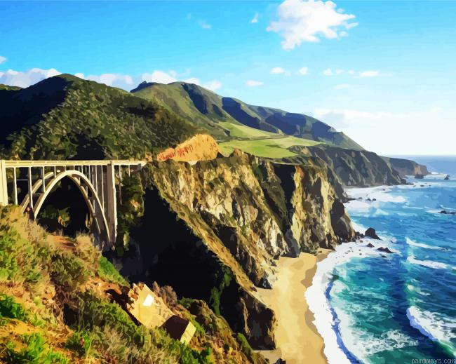 Aesthetic Bixby Creek Bridge Painting By Numberss.png
