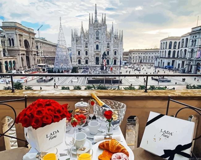 Aesthetic Breakfast In Milan Painting By Numberss.png