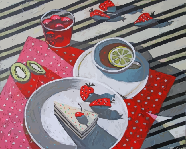 Aesthetic Breakfast Painting By Numbers.png