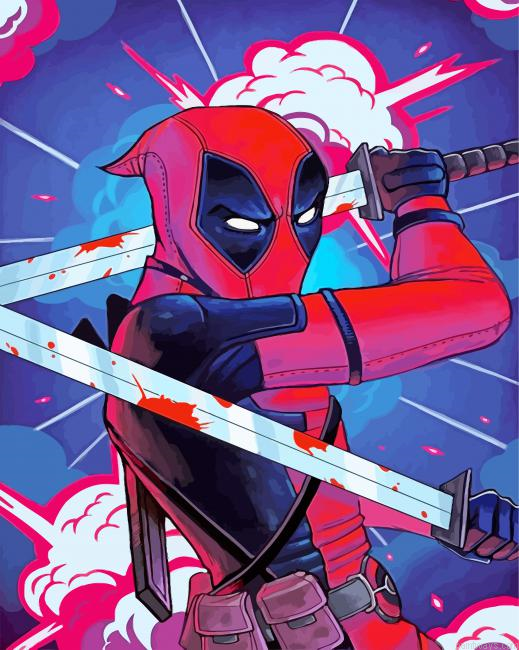 Aesthetic Deadpool Painting By Numbers.png