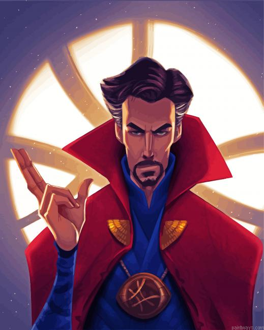 Aesthetic Doctor Strange Painting By Numberss.png