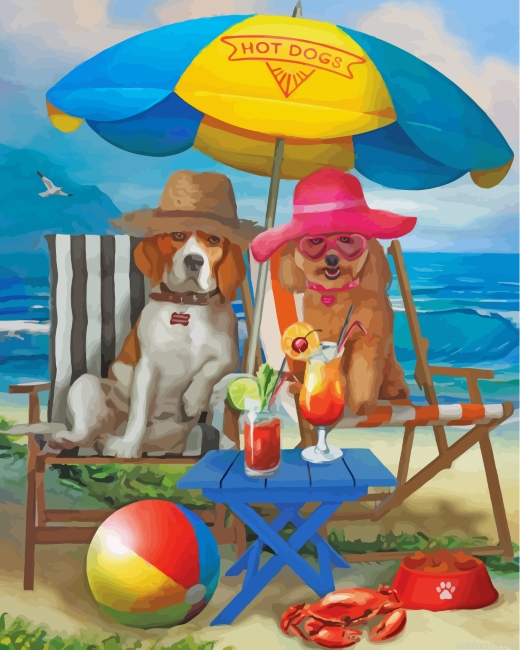 Aesthetic Dogs Couple Painting By Numbers.png