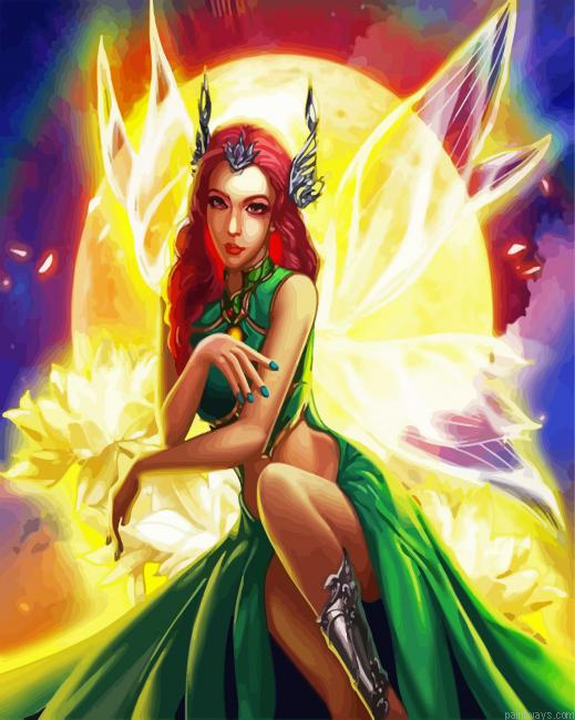 Aesthetic Fairy Painting By Numberss.png