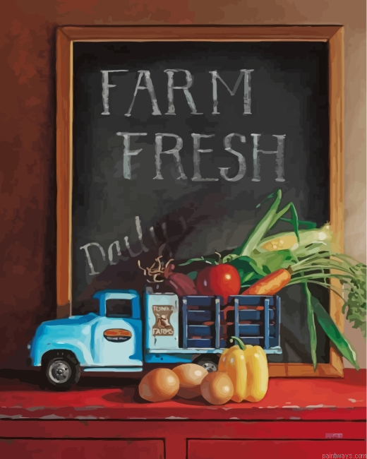 Aesthetic Farm Fresh Painting By Numbers.png