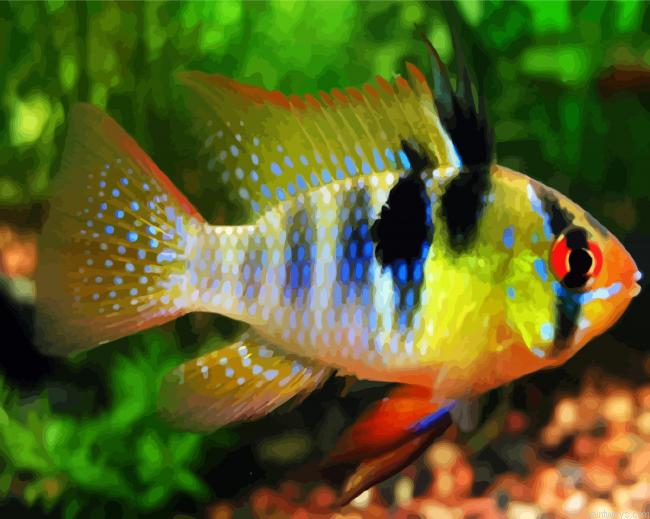 Aesthetic Fish Painting By Numberss.png