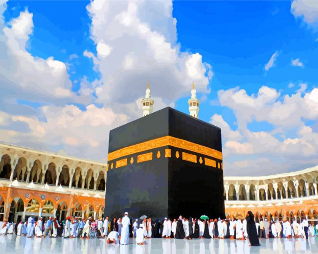 Aesthetic Kaaba Painting By Numberss.png