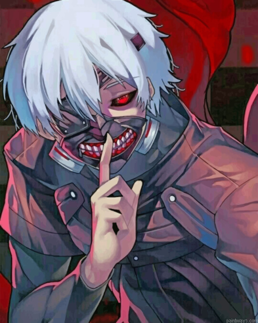 Aesthetic Kaneki Painting By Numberss.png