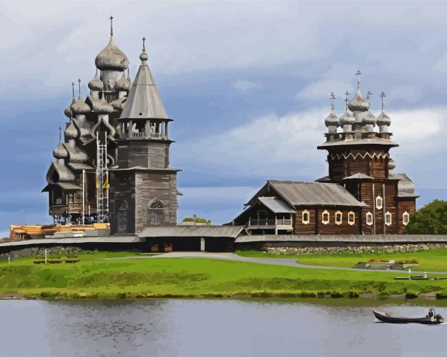 Aesthetic Kizhi Museum Painting By Numberss.png