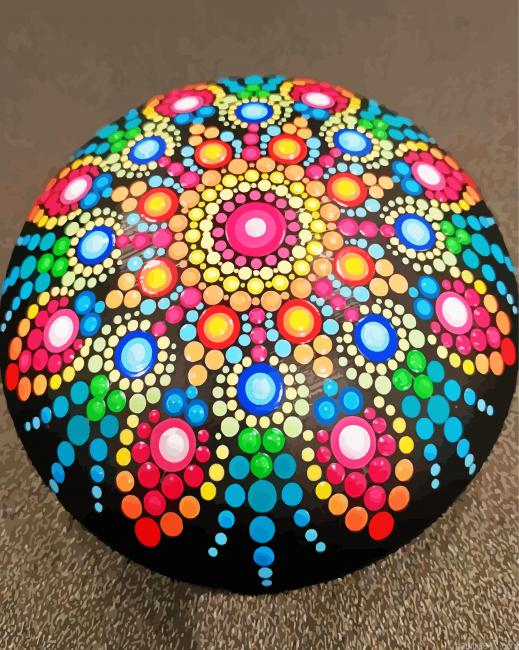 Aesthetic Mandala Painted Rocks Painting By Numberss.png