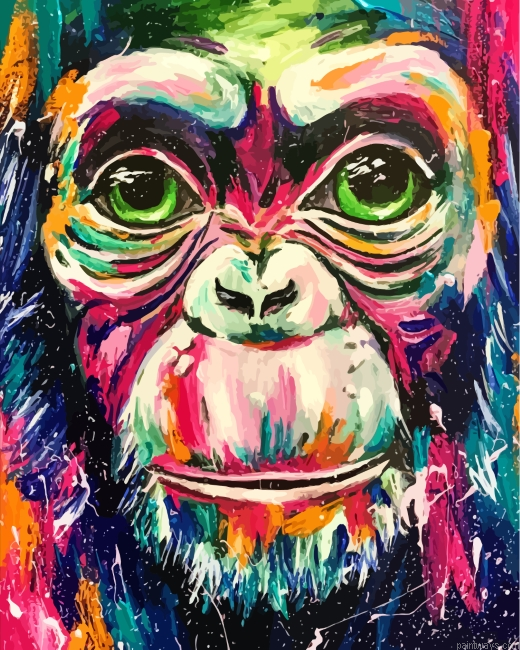 Aesthetic Monkey Painting By Numbers.png
