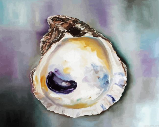 Aesthetic Oyster Shell Painting By Numberss.png