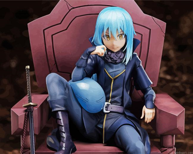 Aesthetic Rimuru Tempest Painting By Numberss.png