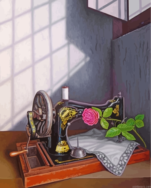 Aesthetic Sewing Machine Painting By Numbers.png
